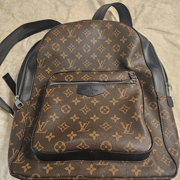 Louis Vuitton Classic Monogram Backpack in Brown and Black - Picture 1 of 8